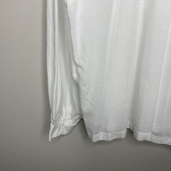 MADEWELL Top Women Small White Shirred Blouse Long Sleeve NQ888 - Picture 13 of 16